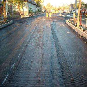 Roadbed Reinforcement 60kn Fiberglass Biaxial Geogrid with ISO Standard