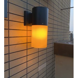 Flame Decorative Solar Garden Lights Black Design Classic Style