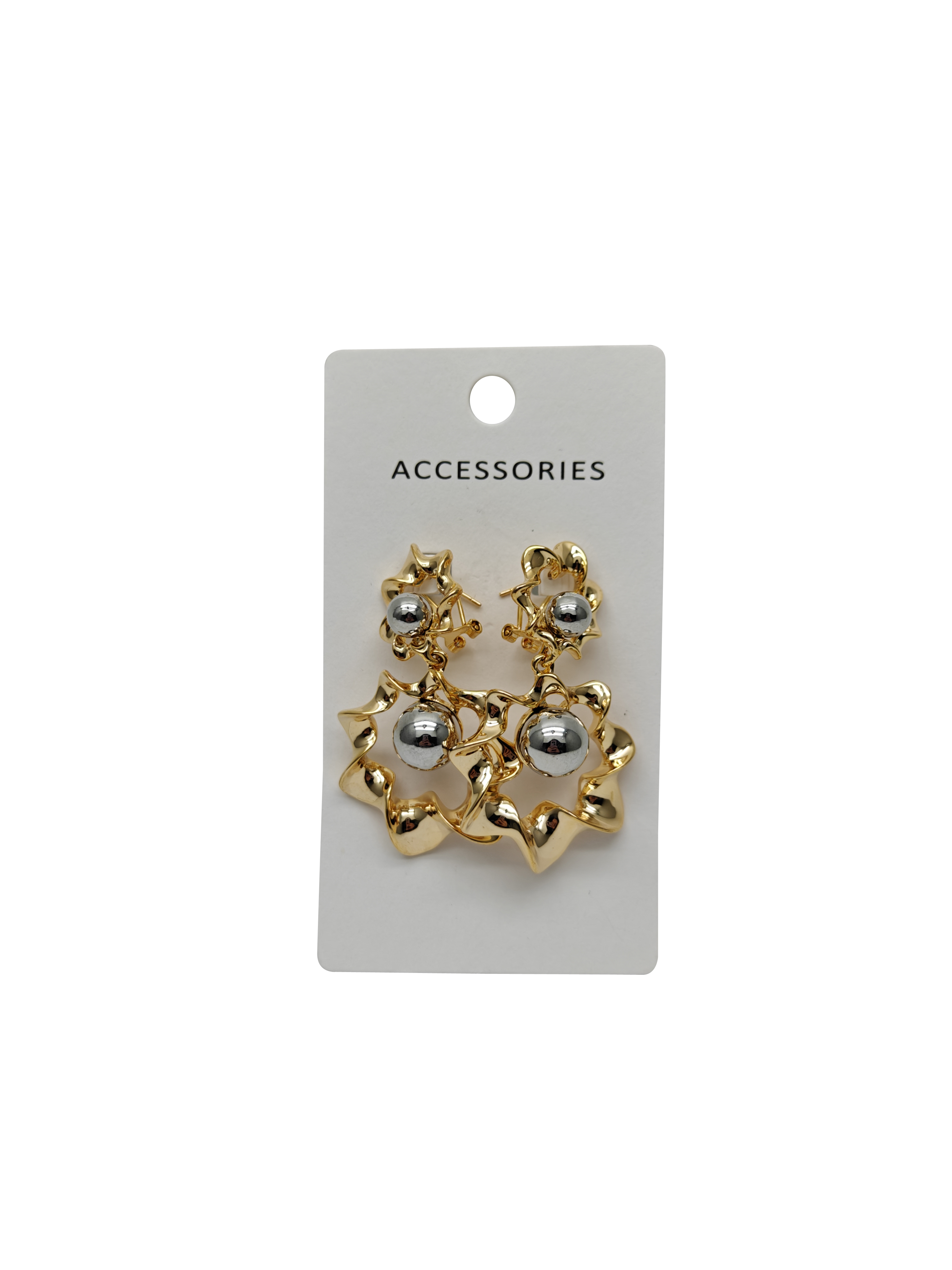 China Vintage Floral Pearl Stud Earrings in Alloy Metal on sale
