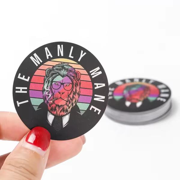 Customizable Permanent Paper Label Stickers Multiple Colors Round Label Sticker