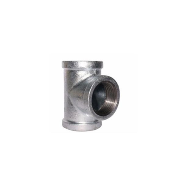 High Tensile Strength Malleable Iron Tee BSPT Female Tee Fitting For Water Pipe