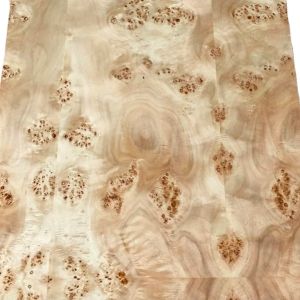 Customized Mapa Burl Veneer Sheets 0.6mm Thickness Smooth Surface