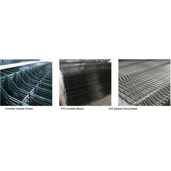 PVC Coated 50*200mm Mesh 3D Curved Welded Wire Mesh Fence with Peach Post