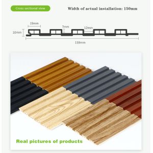 Recyclable PVC Wall Ceiling Panel WPC Plastic Cladding Wood Composite
