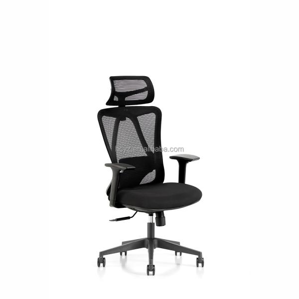 W710D700H1120-1280MM Stainless Steel Office Recliner Chair with Footrest and Mesh Design
