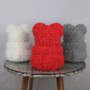 Cheap Price Hot Selling Teddy Bear Made Out Of Roses Valantines day gift