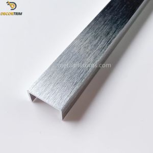 20×10mm Wall Tile Transition Strips Trim With Anodized Brushed Finish