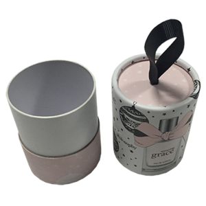 FSC Cylinder Cardboard Box Round Cardboard Gift Box With Ribbon