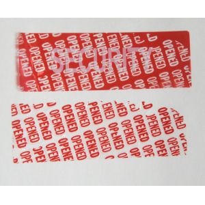 Fast Food Carton Printable Security Labels With OPENED Hidden Message