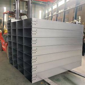 3m Length Cable Metal Tray Silver Wall Mounted Wireway Cable Tray