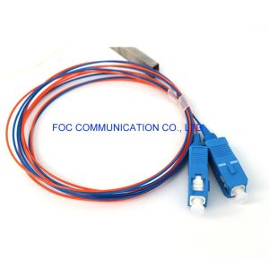 CATV LAN SM LSZH 1x2 PLC Splitter Mini Tube 1650nm For FTTH Networks