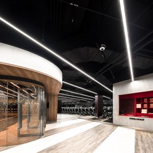 Dimmable LED Linear Light Fixture 3 Sided ength Customized For Indoor Lighting