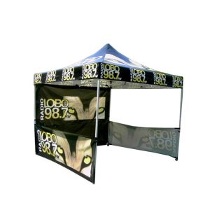 Custom 10x10 Pop Up Tent Screen Printing Easy To Carry Fittings Reinforced