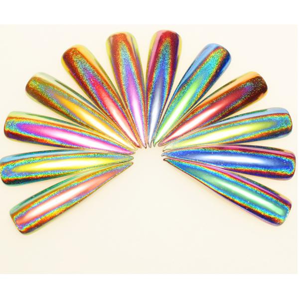 OEM/ODM Yes. Holographic Nail Powder for Poleyster Nails High Standar