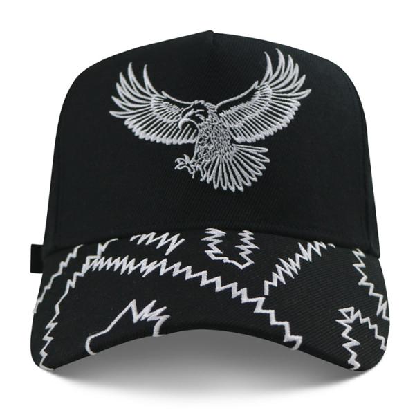 Buy Adults 58CM 5 Panel Baseball Cap With Letter Pattern at wholesale prices