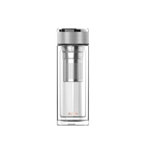 240ml Insulated Glass Tea Water Bottle Flask With Infuser