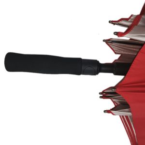 30 Inch Standard Size Promotional Golf Umbrellas In Red Color With EVA Handle