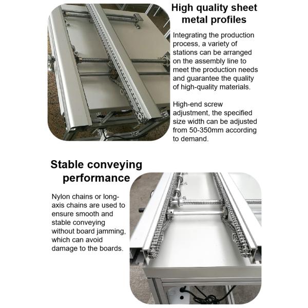Electronic Products Machinery Wave Soldering Infeed Dip Loader Conveyors