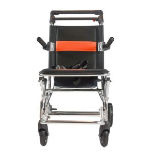 Quality 100KG Aluminium Manual Foldable Wheelchair Oxidized for sale