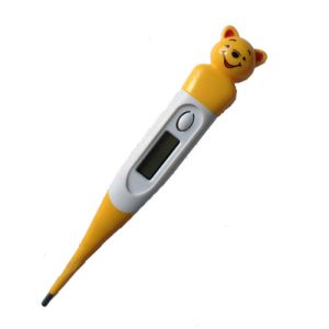 Quality flexible tip medical digital thermometer cartoon character bear thermometer for sale