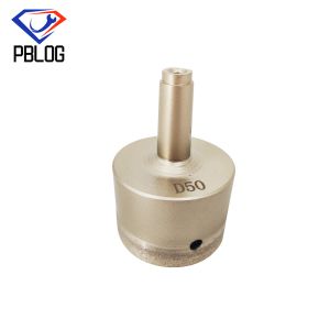 Silver 3 - 80mm Glass Drill Bits Diamond Glass Core Drill With High Heat