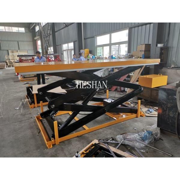 Buy OEM CE Certificate Stationary Electric Wheels Scissor Lift Table at wholesale prices