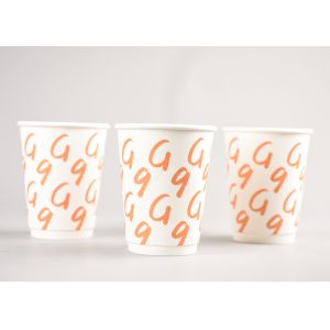 Branding Hot Drink Insulated Paper Cups With 4 Color Process Printing