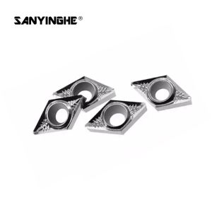 Carbide DCGT11T308 Aluminium Turning Inserts With R0.8 Tip