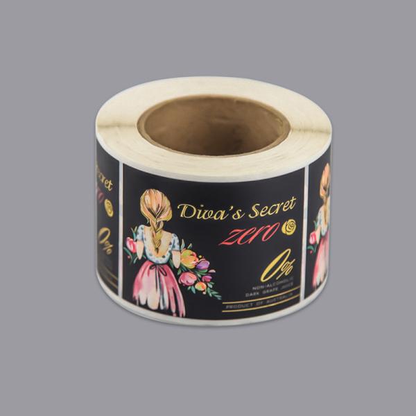 Adhesive PET PVC Packaging Sticker Labels Custom Logo Printed