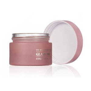 Pink Frosted Empty Cosmetic Bottles Leak Free 50ml Cream Bottle