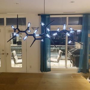 Postmodern Thorn Designer Chandeliers Creative Living Room Villa black