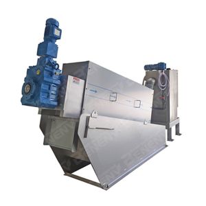 Automatic Sludge Dewatering Machine Municipal Industry Multi Disc Screw Press