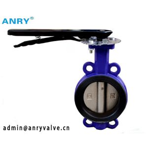 Water Stainless Steel Butterfly Valve SS304 Disc PN16 Wafer Type Butterfly Valve