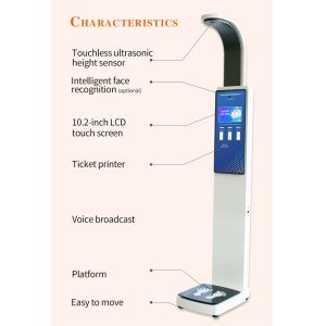 LCD Screen Ultrasonic Height and Weight Machine for Clinic