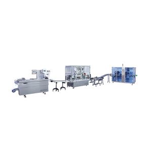 The Latest High Speed Automatic Oral Liquids (Tray Making/Labeling/ Feeding/Cartoning) Packaging Production Line