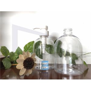 ODM Hotstamp 500ml Clear Plastic Pump Bottles