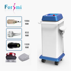 Quality Beauty salon use CE FDA approved q switched nd yag laser 1064nm 532nm laser painless tattoo removal for sale