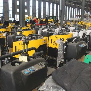 Diesel Powered 1 Ton Mini Excavator Boom Sway Mini Bagger Excavator 1000kg