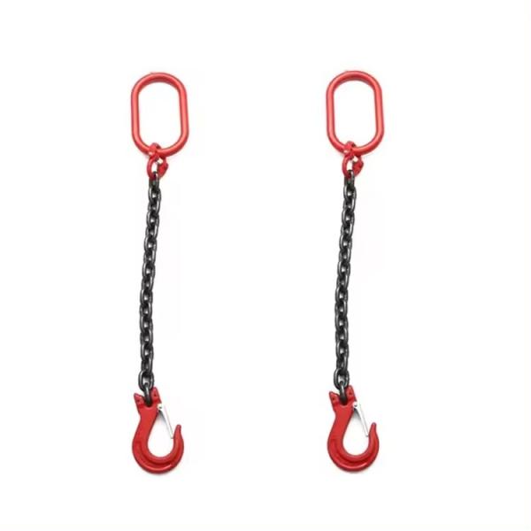Grade 80 Adjustable G80 6mm Single Leg Chain Sling for Lifting Diameter 8mm