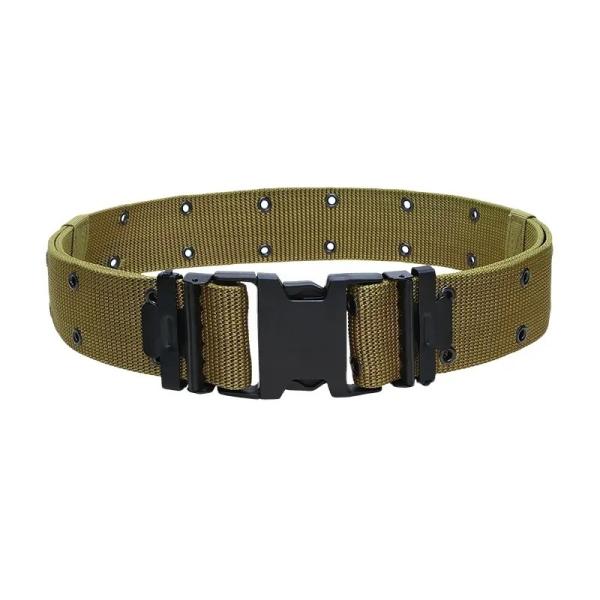 Buy Khaki Waterproof  Quick Release PP Webbing Belt Duty Belt Tactical For Outdoor Training And Hiking at wholesale prices