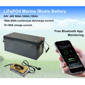 With RS485 Smart LiFePO4 48V 51.2V 90Ah Epropulsion Electric Outboard Lithium