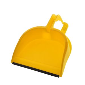 Step On Plastic 41.5x33x10cm Heavy Duty Dust Pan TPR Lip Home