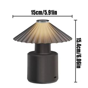 Portable USB Rechargeable LED Desk Lamp With ‌Adjustable Shade‌ For ‌Reading &