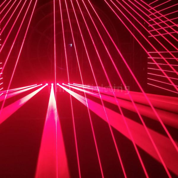 American Dj Disco Lights 8 Eyes 500mW Red LED Laser Beam Bar Light for sale