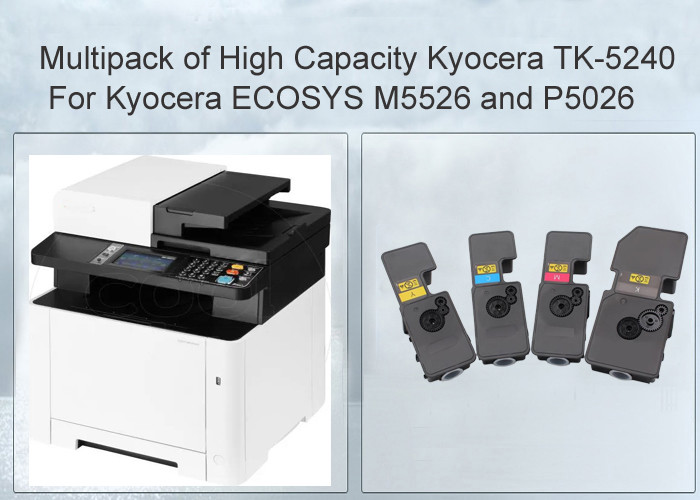 Quality Kyocera TK-5240 CMYK Multipack Laser Printer Toner Cartridge For Kyocera Ecosys M5526cdw for sale