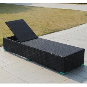 Leisure Aluminium PE Rattan beach chair For Hotel All weather Outdoor Garden