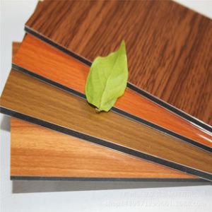 China Thickness 2-8mm Wooden Aluminum Composite Panel Weather Resistance on sale