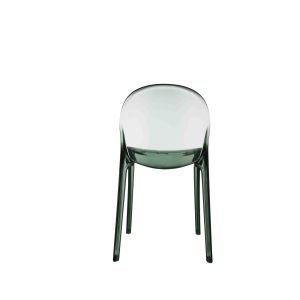 Stackable Coloured Acrylic Chairs Modern Oval Back Chairs ODM