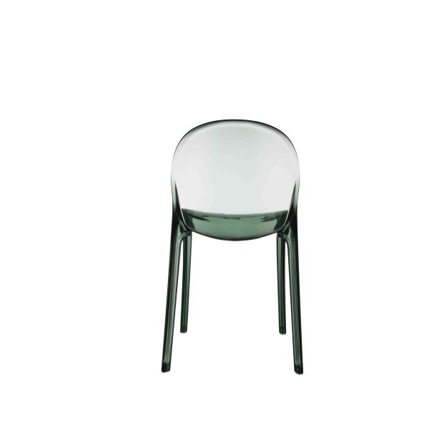 Buy Stackable Coloured Acrylic Chairs Modern Oval Back Chairs ODM at wholesale prices