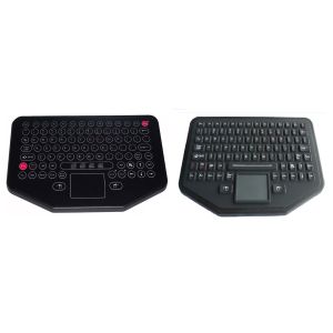 Water proof movable desktop industrial membrane keyboard with sealed touchpad